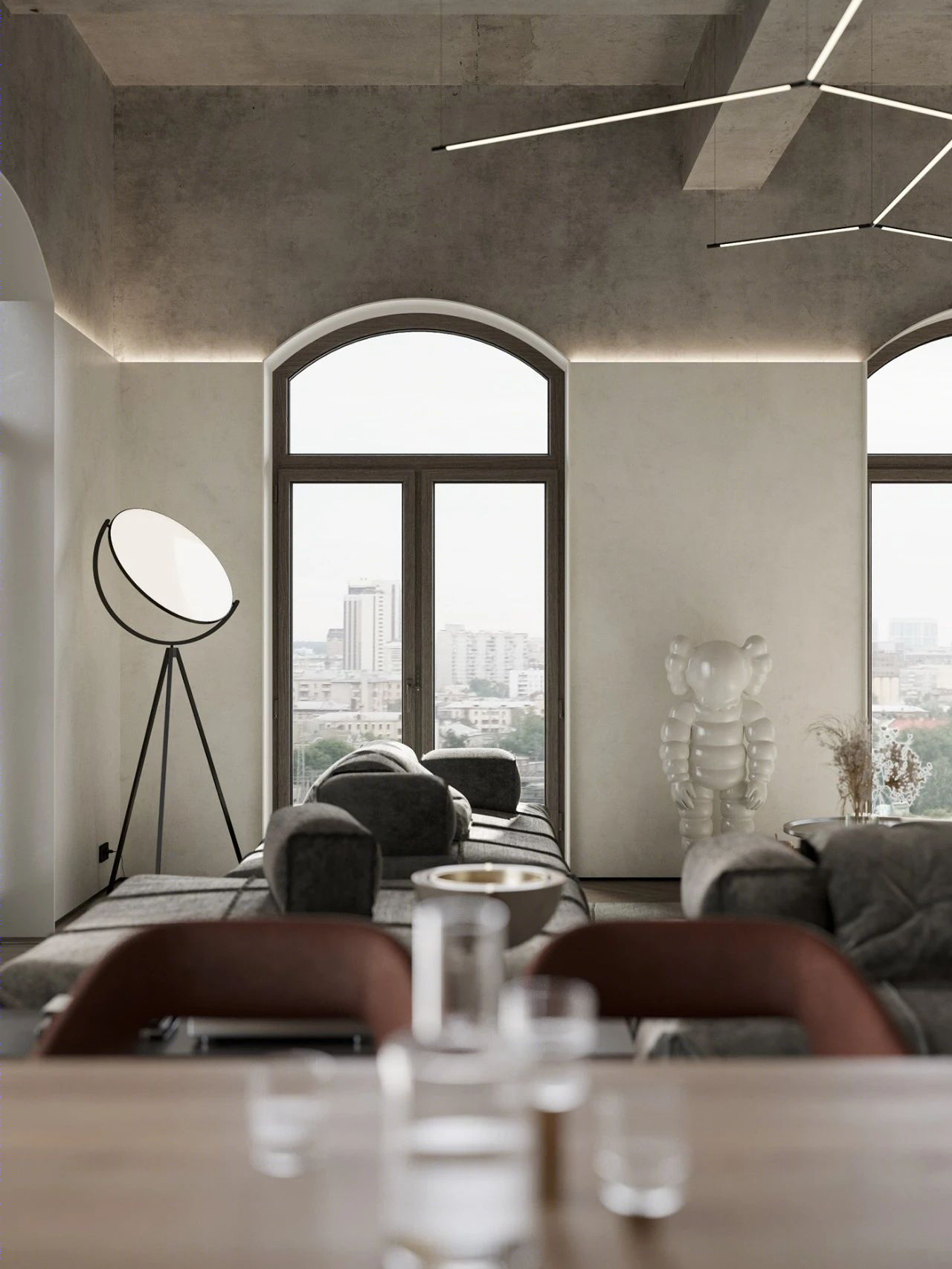 原木水泥灰,优雅 loft 生活-18