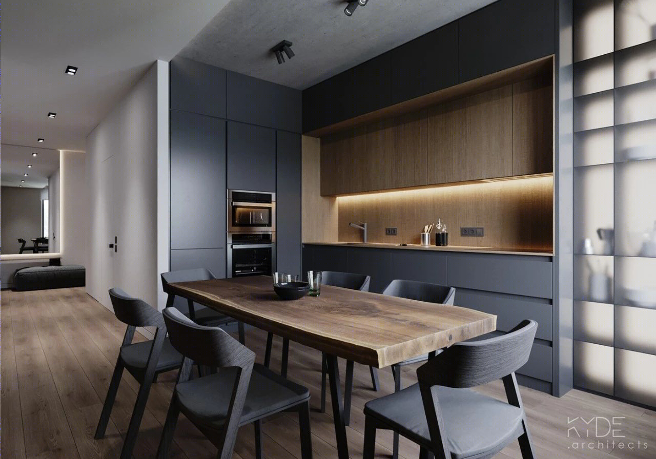 原木极简，KYDE architects 打造永恒黑白灰生活空间-1