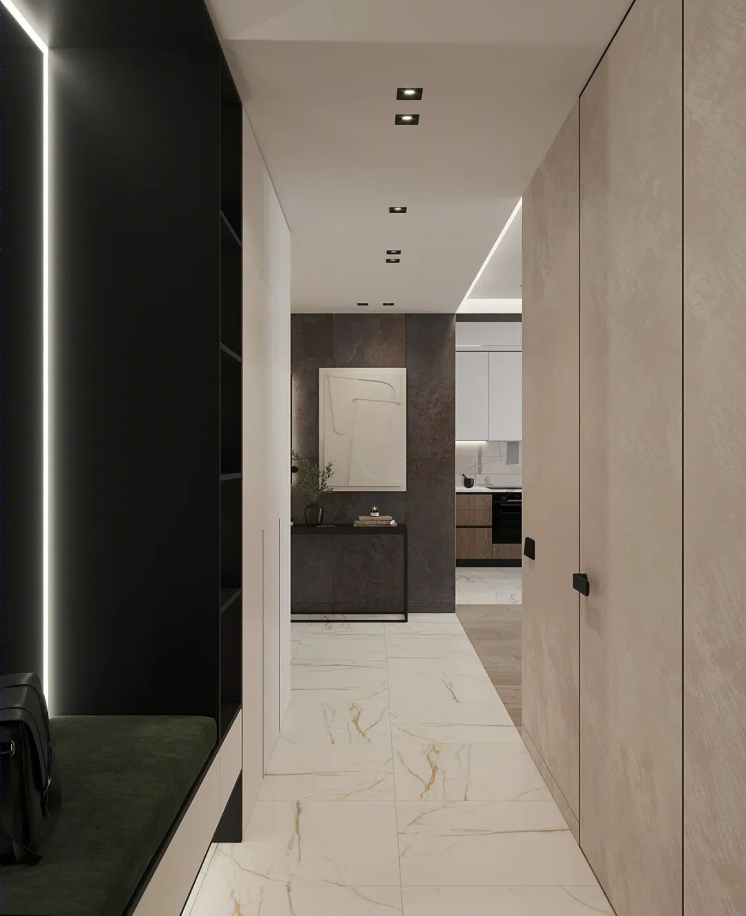 95㎡现代简约二居室丨Roomy Room Design-5