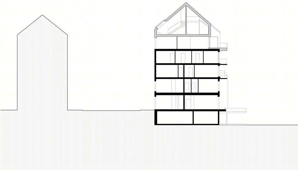 慕尼黑 R11 屋顶加建住宅 | 木结构编织室内外空间-43