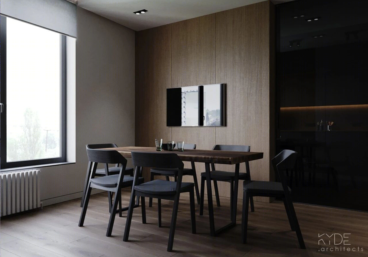 原木极简，KYDE architects 打造永恒黑白灰生活空间-4