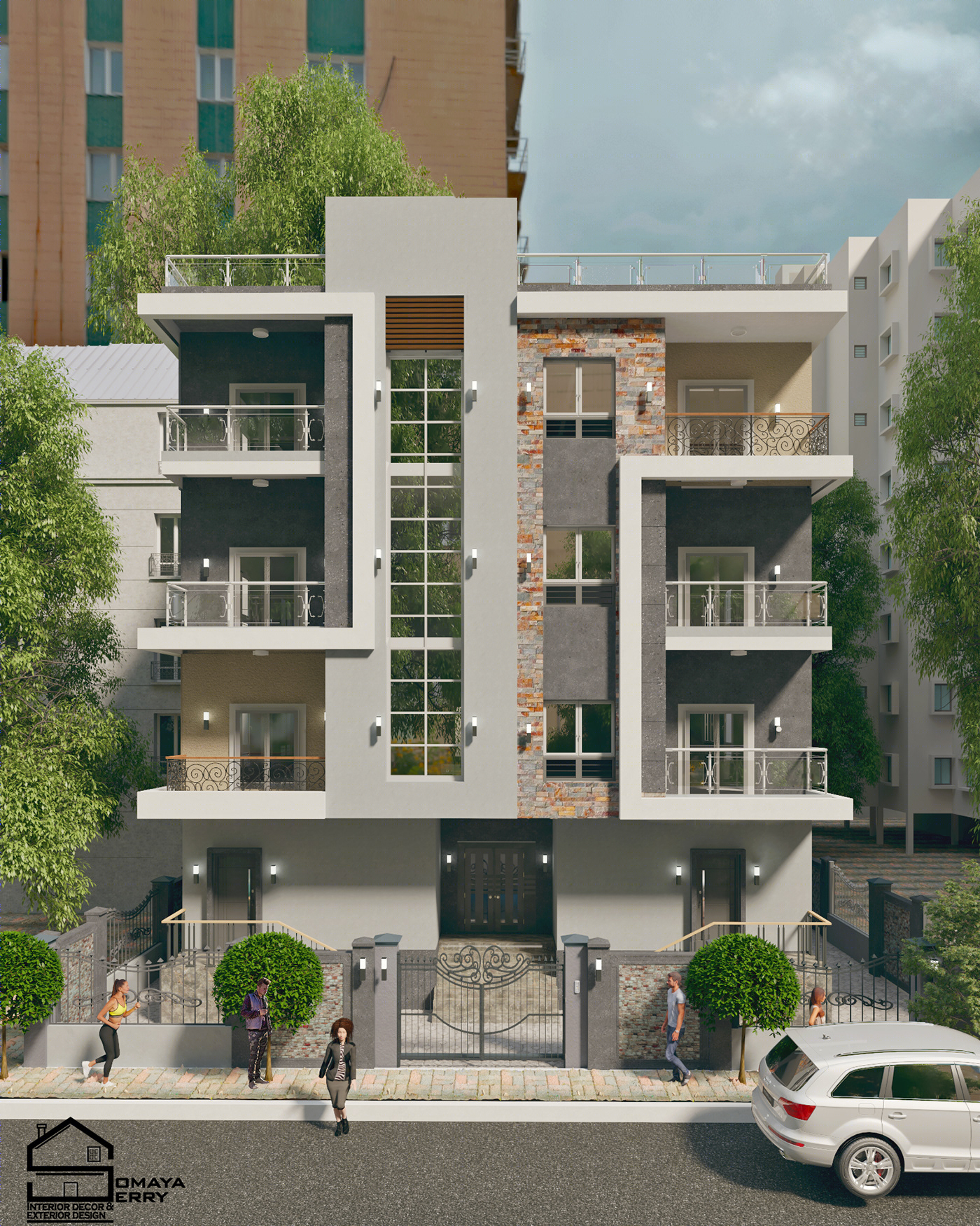 Anastasiya Gushchina丨别墅建筑丨Modern residential project-0