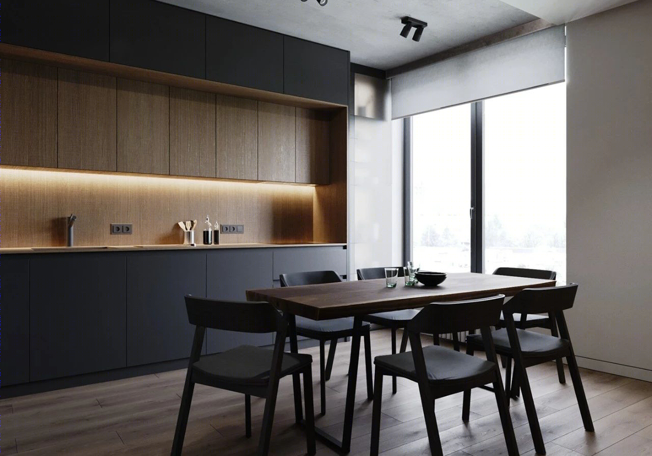 原木极简，KYDE architects 打造永恒黑白灰生活空间-6