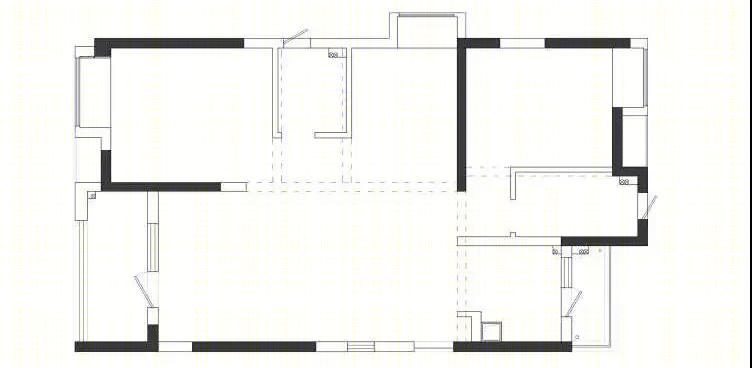 《轻纱》武汉揽胜公园 118 平高级灰平层设计，木工现场打造电视柜，云朵元素增添少女仙气-9