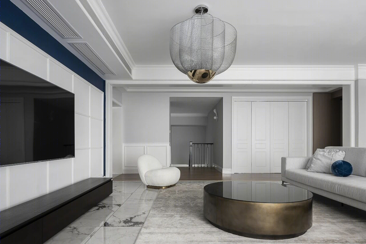 克莱因蓝点缀的简约空间设计丨中国重庆-14