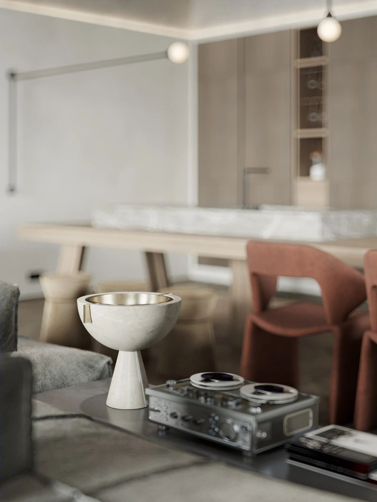 原木水泥灰，优雅 loft 生活-22