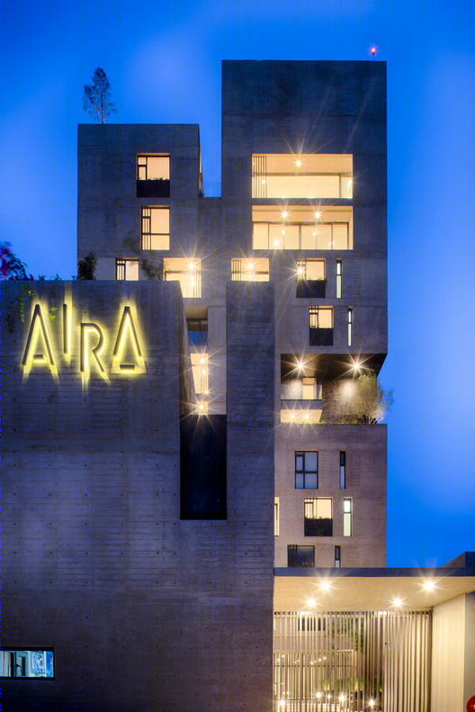 墨西哥 Querétaro 市 AIRA 公寓楼——垂直绿化与私密空间的融合-72