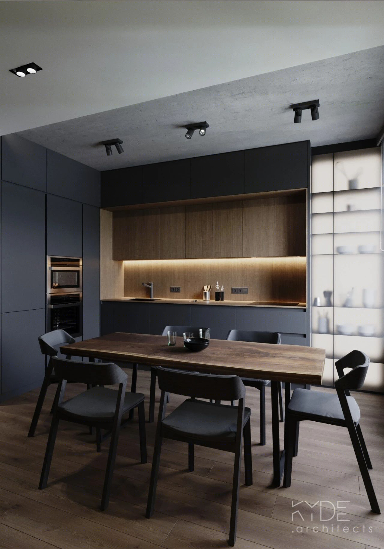 原木极简，KYDE architects 打造永恒黑白灰生活空间-9