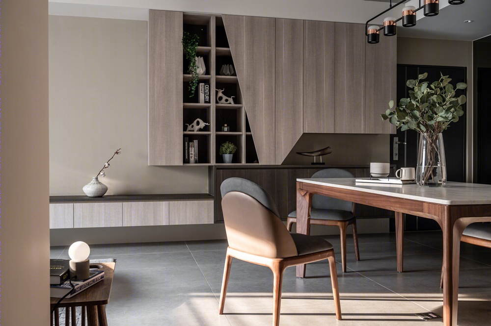 原木温馨灰色调现代住宅-8