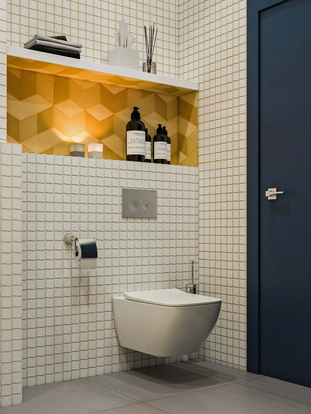 奢雅家居典范 | blue&yellow 午夜蓝++ 黄色空间设计-3