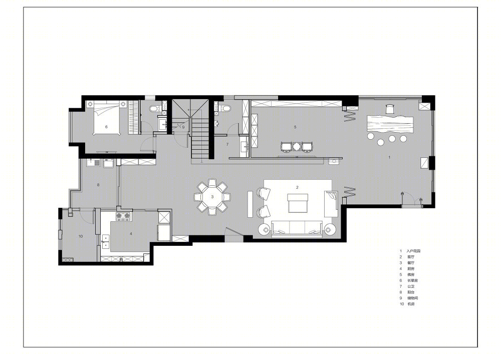 艾克建筑设计 - 墨舍 | 现代简约住宅空间-19