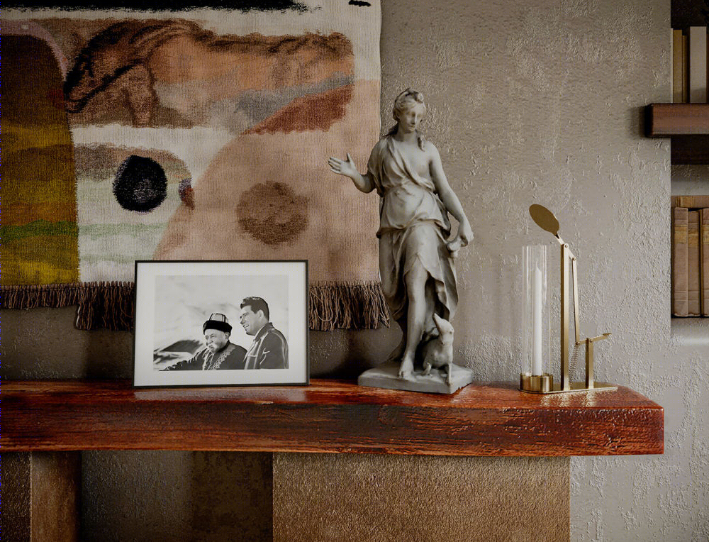 自然侘寂风住宅空间设计丨Ermek Tolo-10