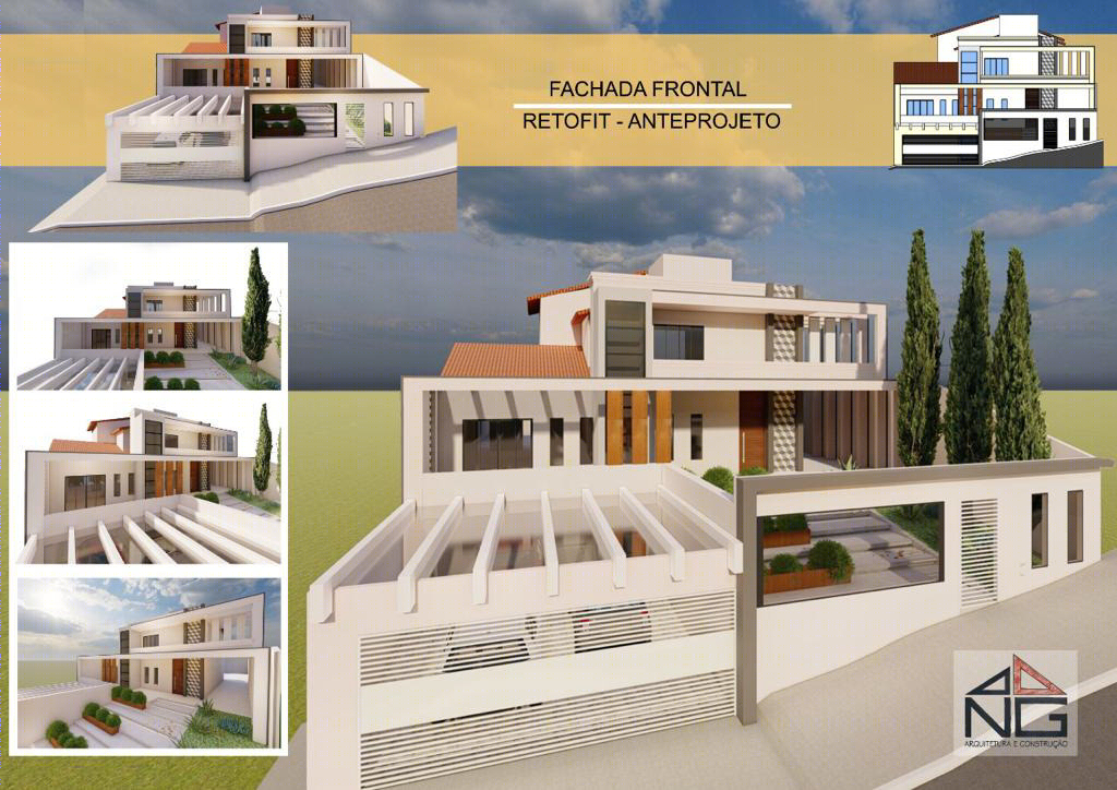 Anastasiya Gushchina丨别墅建筑丨Retrofit Fachada com elevador na fachada!-3