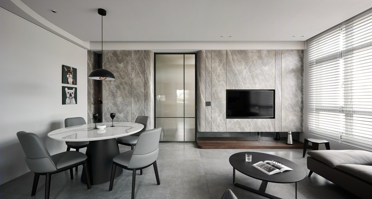 高级灰色系现代简约风公寓-0