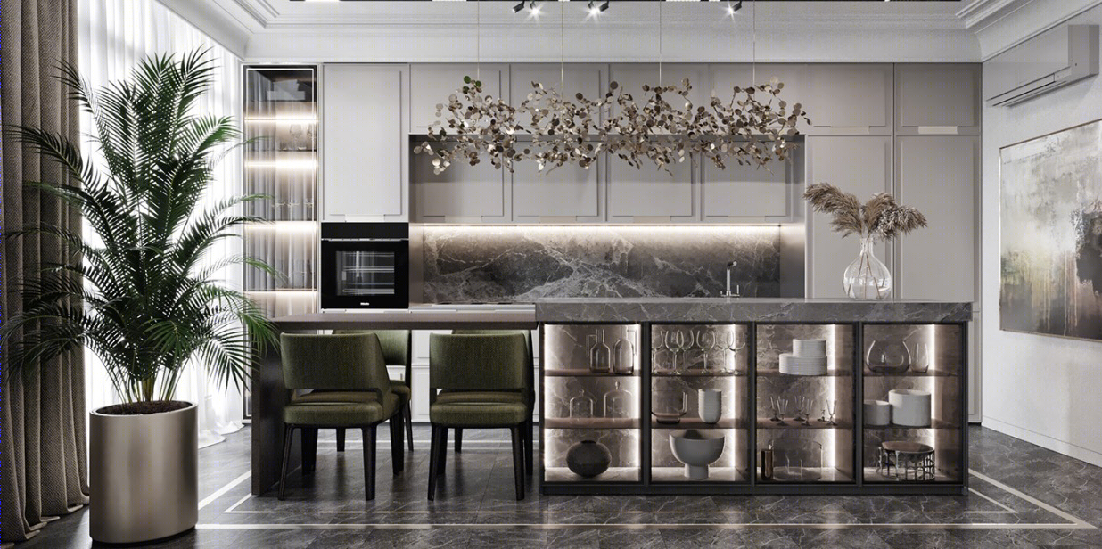 极简轻奢风平层设计-8