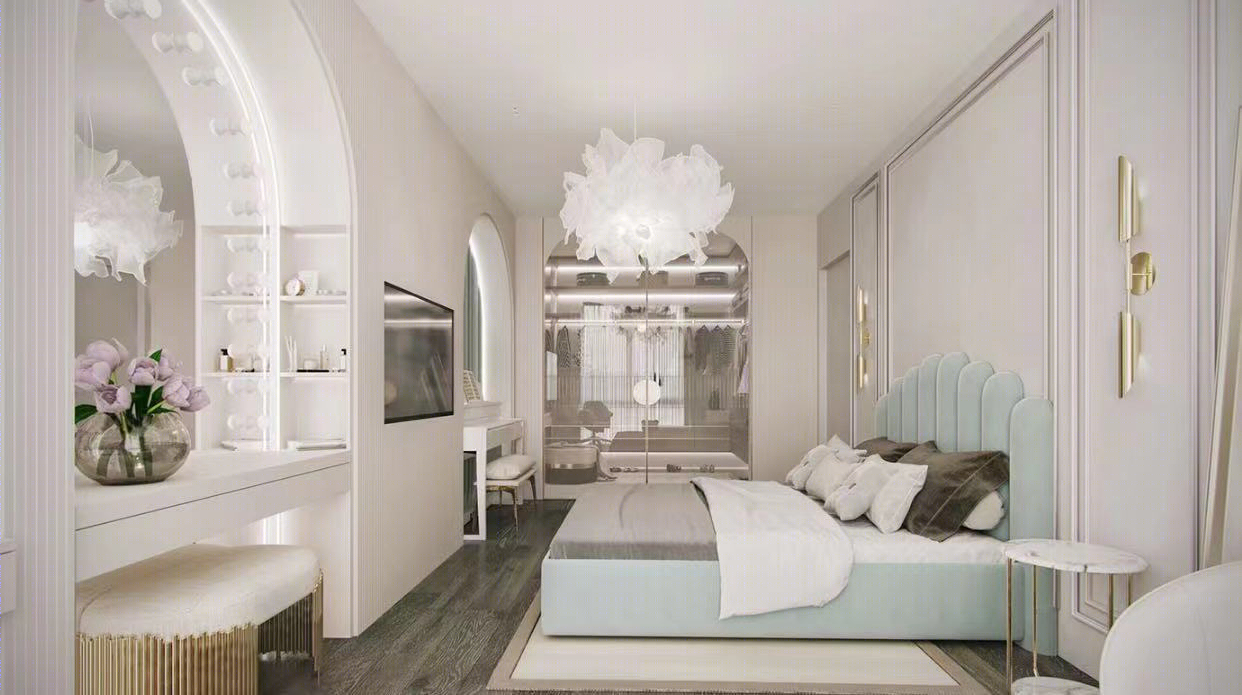 极简轻奢风平层设计-9