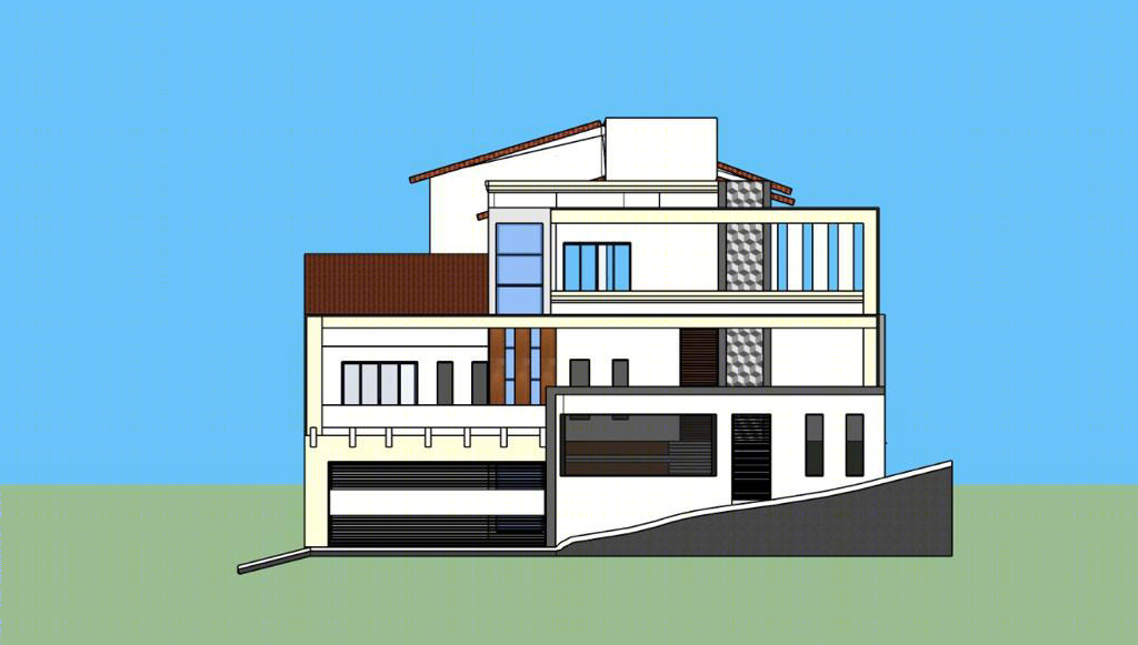Anastasiya Gushchina丨别墅建筑丨Retrofit Fachada com elevador na fachada!-5
