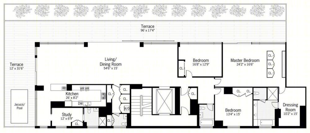 纽约 40 Mercer 豪华别墅 | 现代风格璀璨瑰宝-7