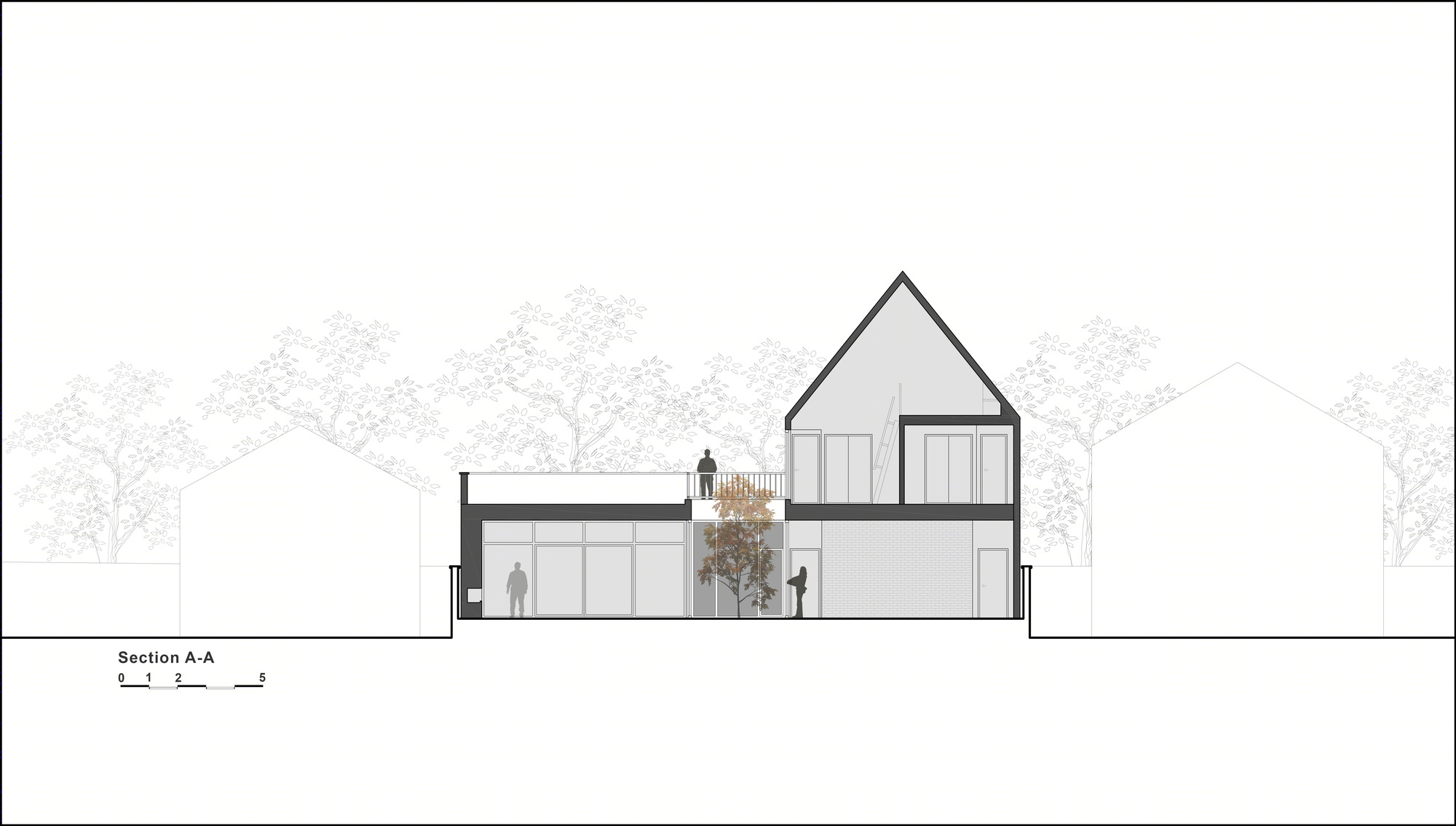 伊朗 Afra House | 自然光与绿意融入简约空间的宗教隐私设计-6