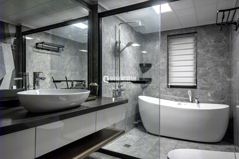 重庆长嘉汇4房现代风格装修设计作品案例-14