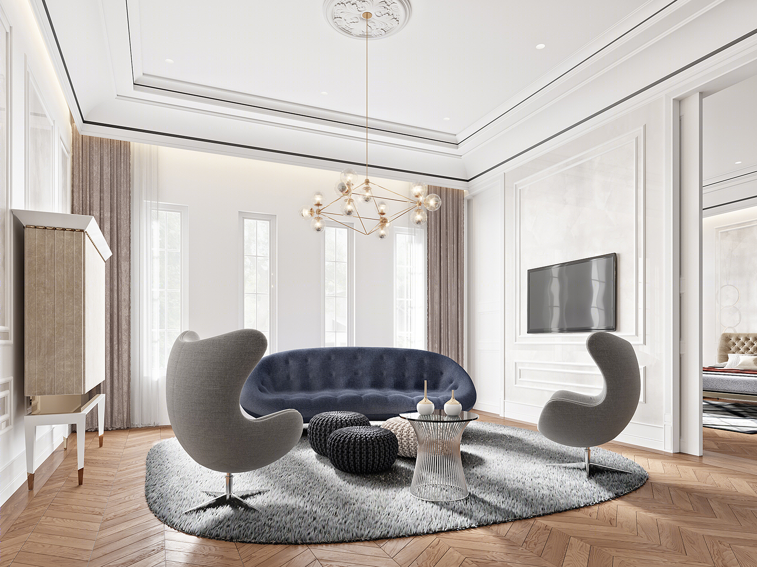 意式别墅设计展现楚地风情-2