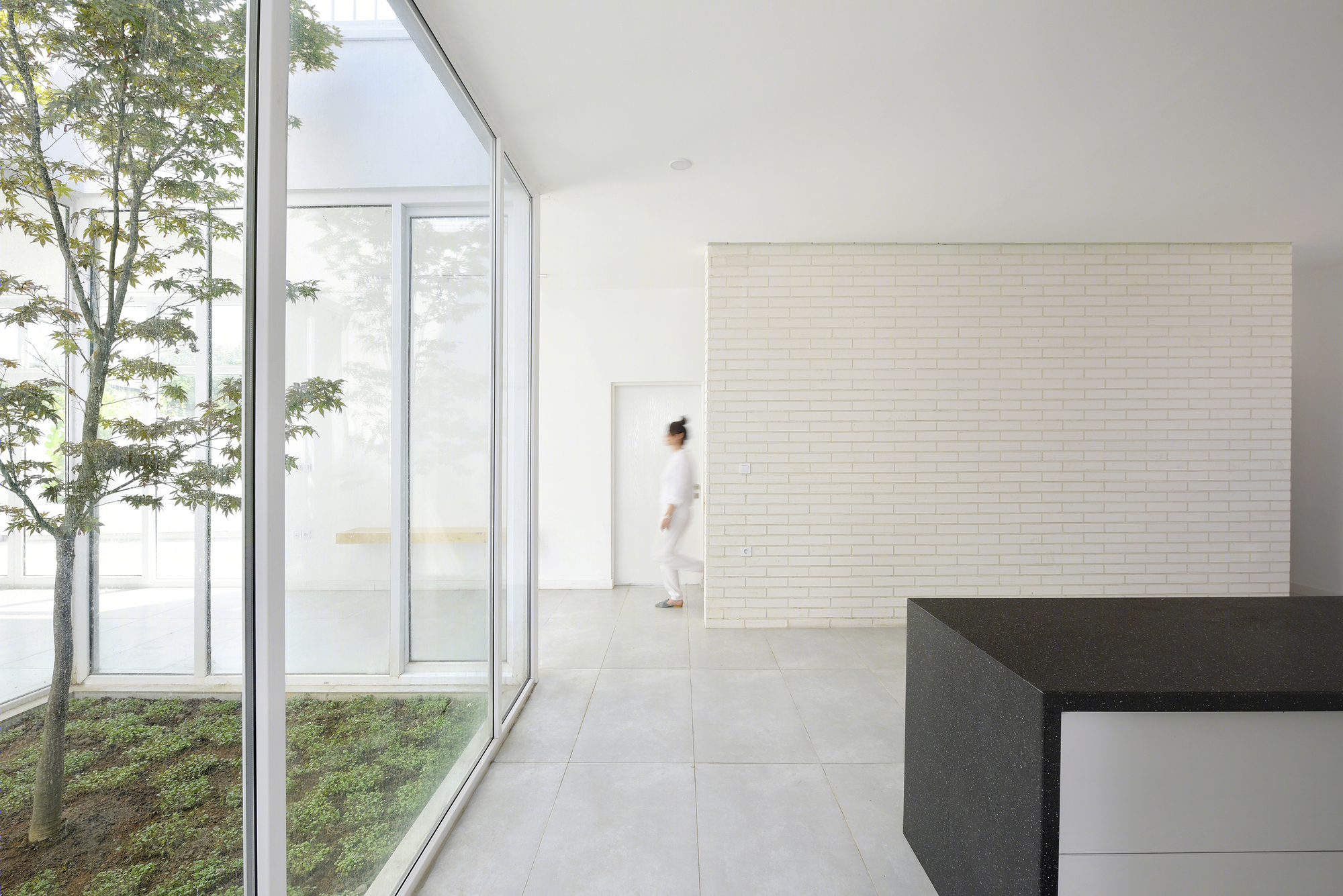 伊朗 Afra House | 自然光与绿意融入简约空间的宗教隐私设计-5