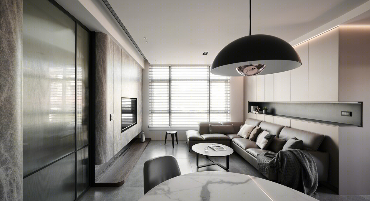 高级灰色系现代简约风公寓-5