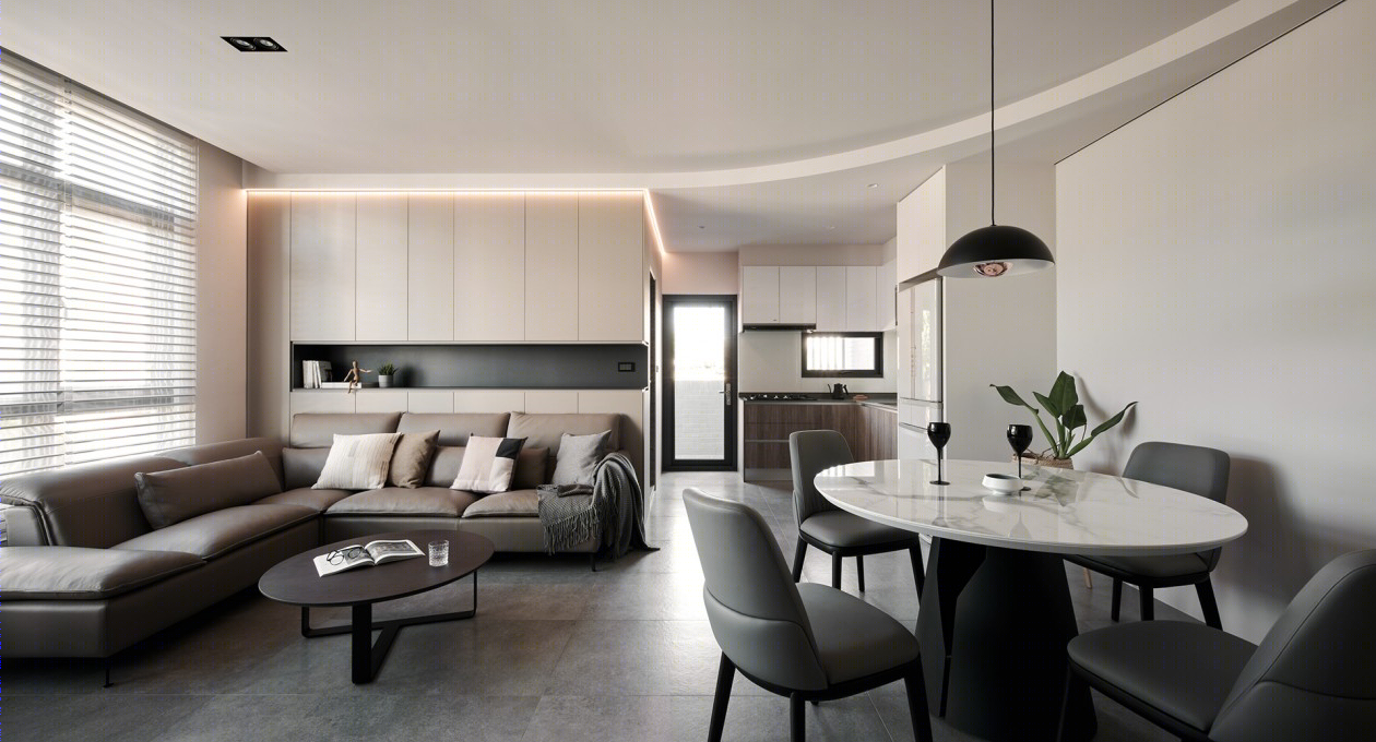 高级灰色系现代简约风公寓-7