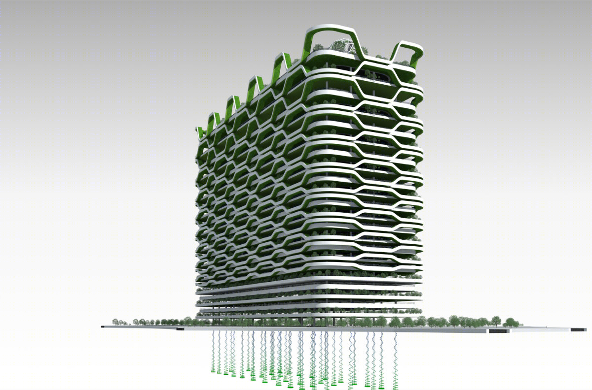 狮子座建筑设计，小型综合体，总建筑面积23万平方米-9