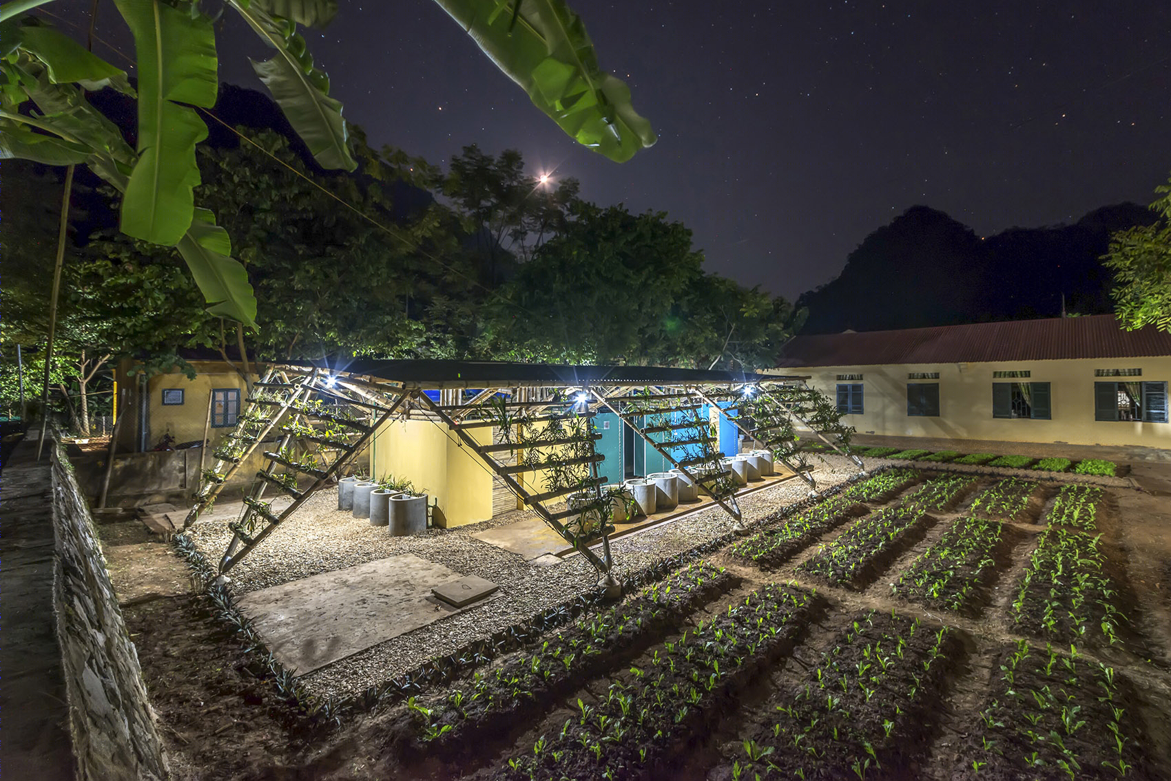 越南农村学校卫生设施二期 | 竹管支架的绿色环保设计-37