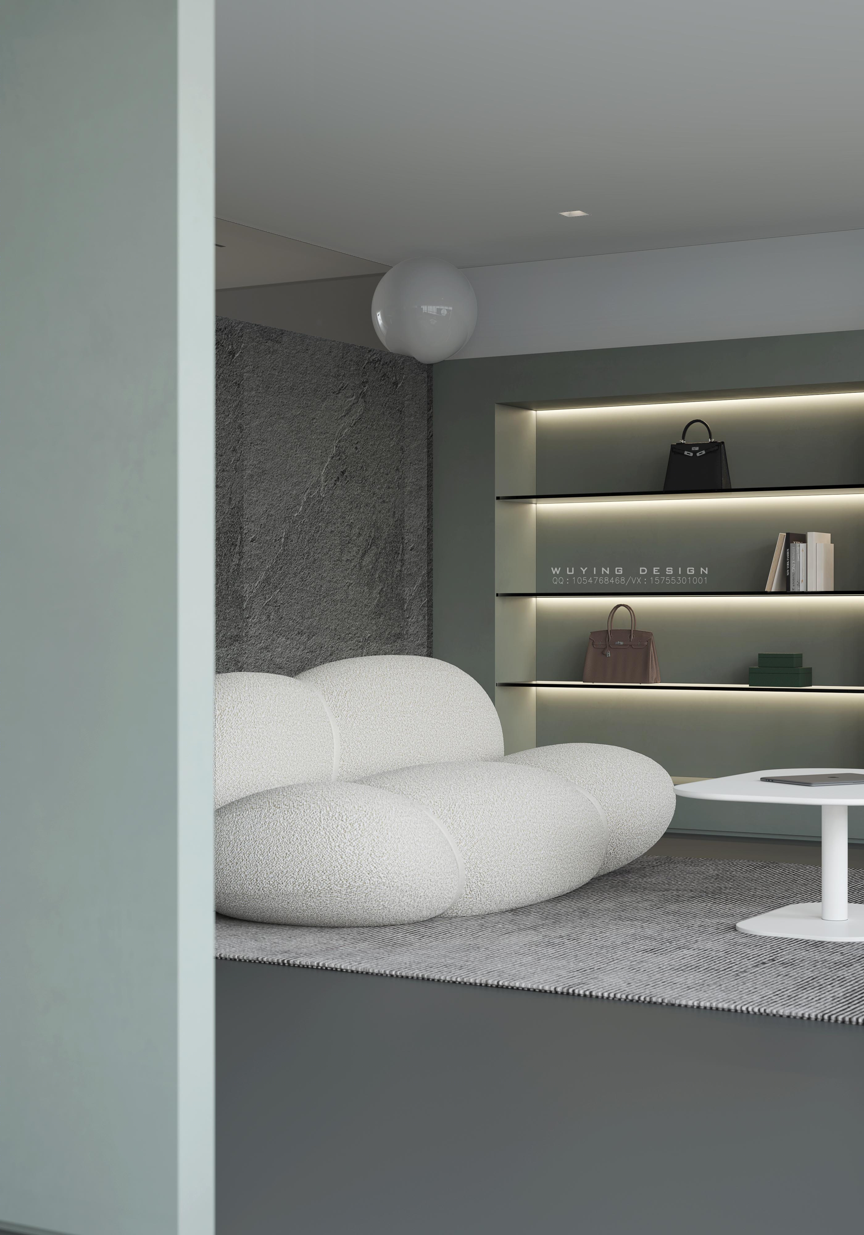 极简主义公寓设计丨宏约深美-3