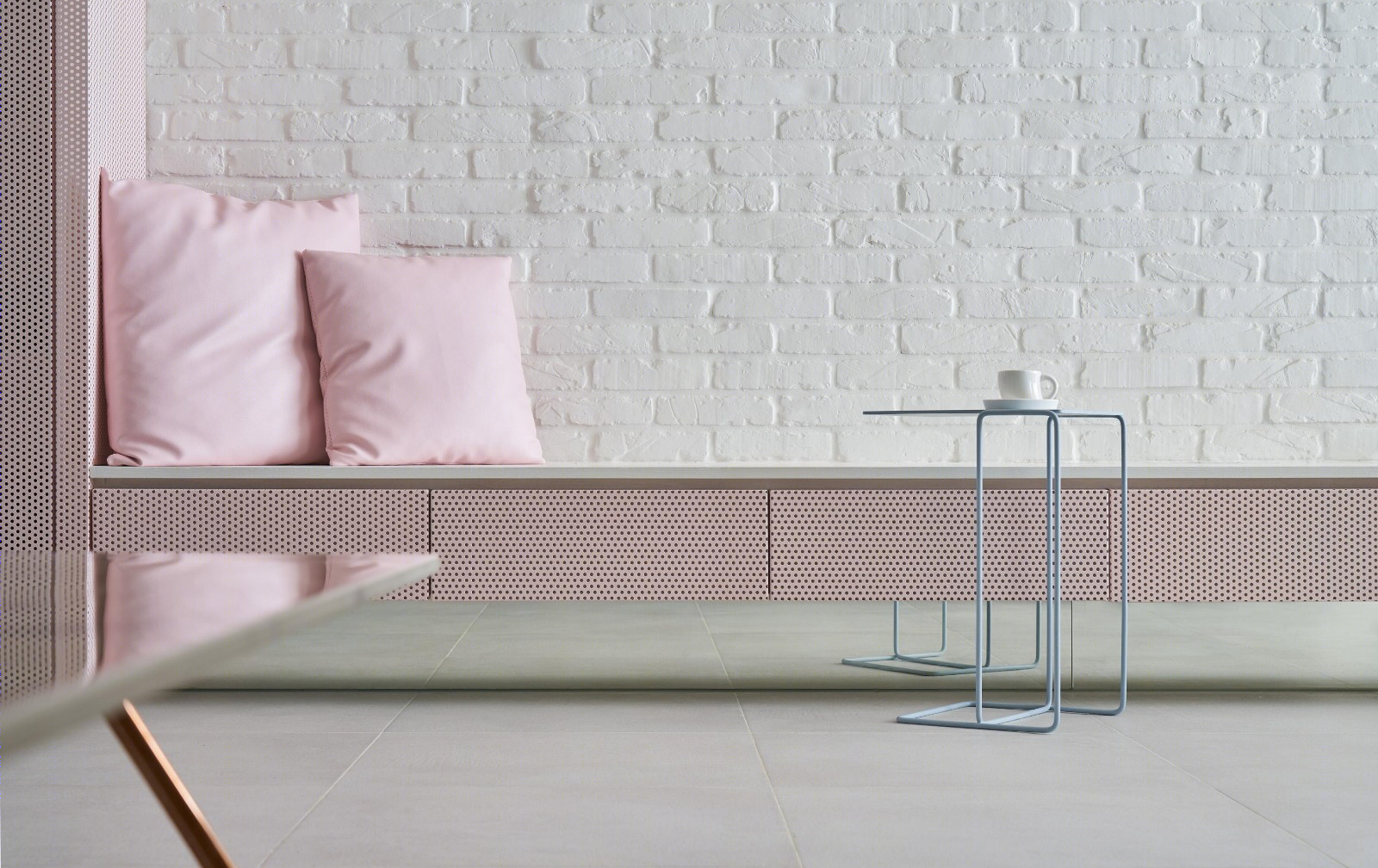 清新蓝粉·纯色极简大平层  雨后设计-16