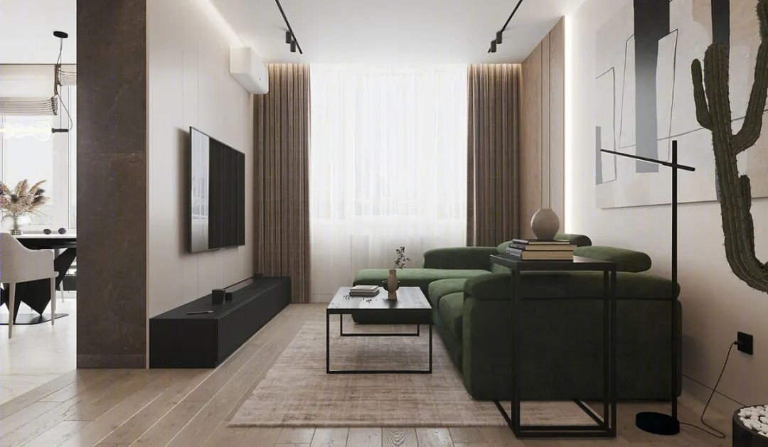 95㎡现代简约二居室丨Roomy Room Design-14