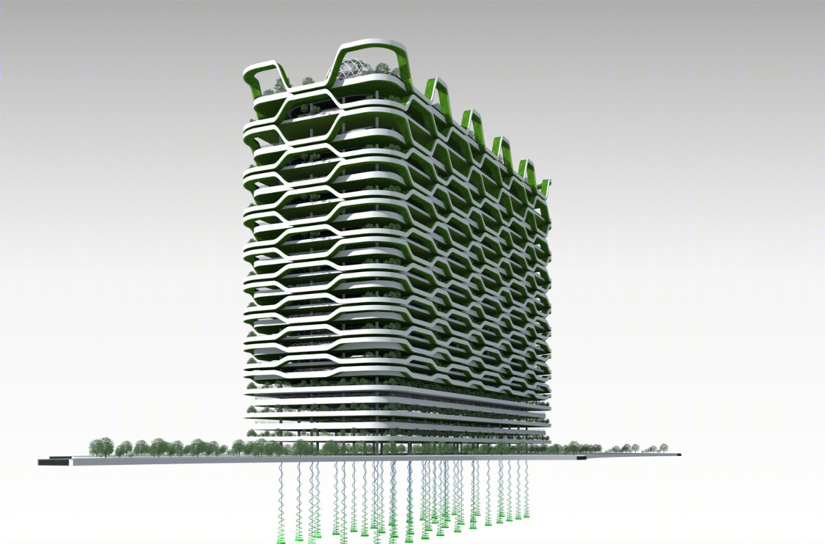 狮子座建筑设计，小型综合体，总建筑面积23万平方米-11