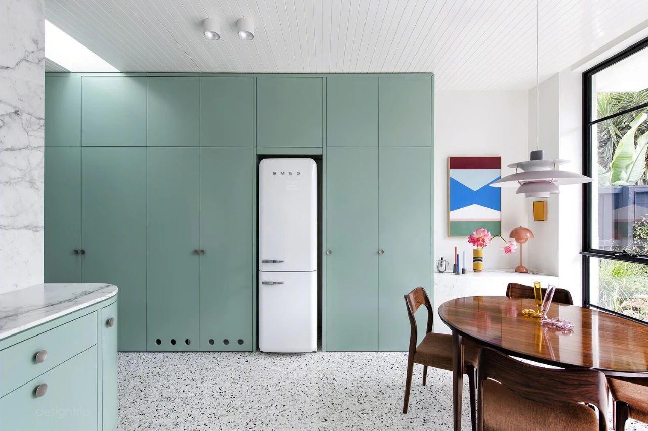 蒂芙尼蓝邂逅猫咪 · Flemington House 翻新设计丨澳大利亚丨Lisa Breeze Architect Design-7