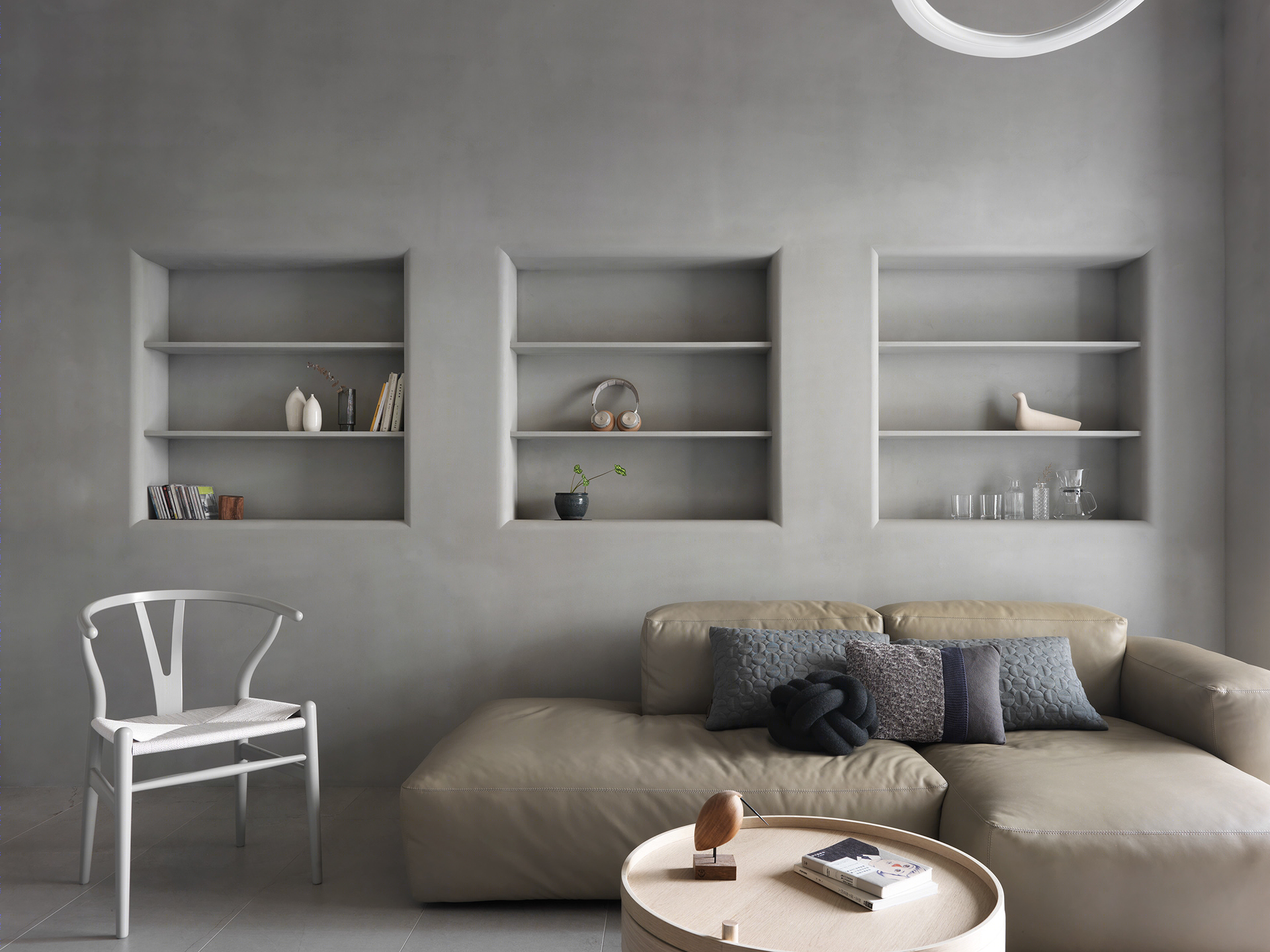 简约水泥色住宅丨十幸制作-9