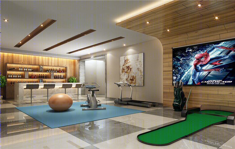 600平米中铁生态城混搭风格别墅装修案例-7