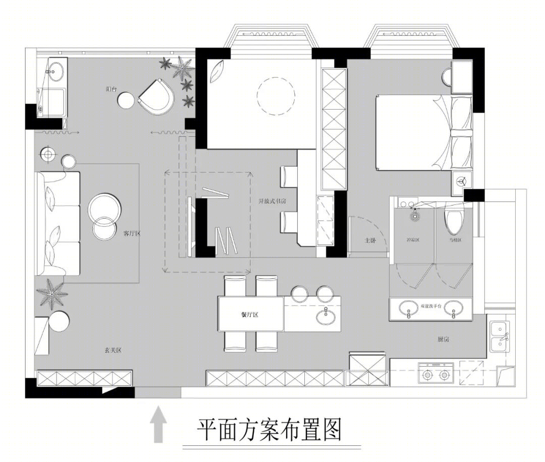 深圳韵动家园 | 78 平米自然复古蜜月空间-17