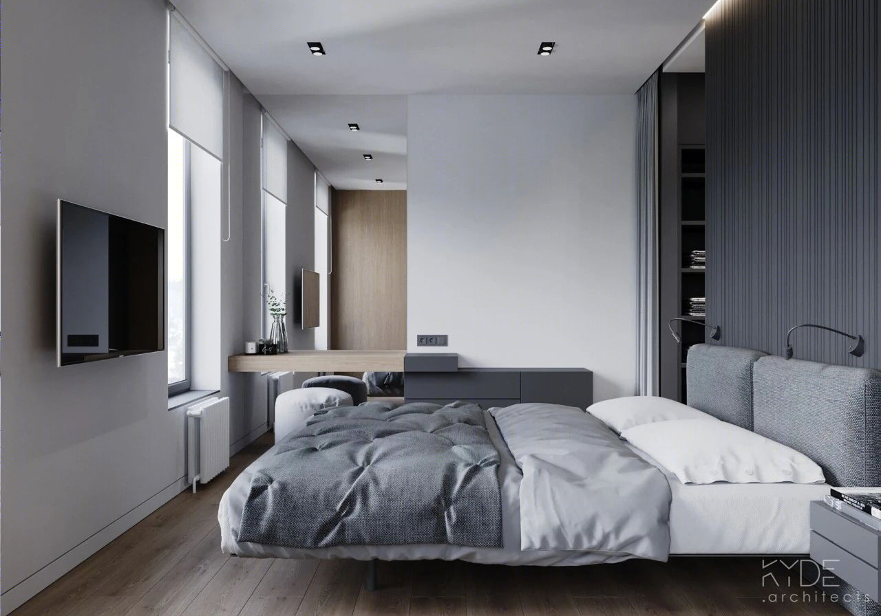 原木极简，KYDE architects 打造永恒黑白灰生活空间-16