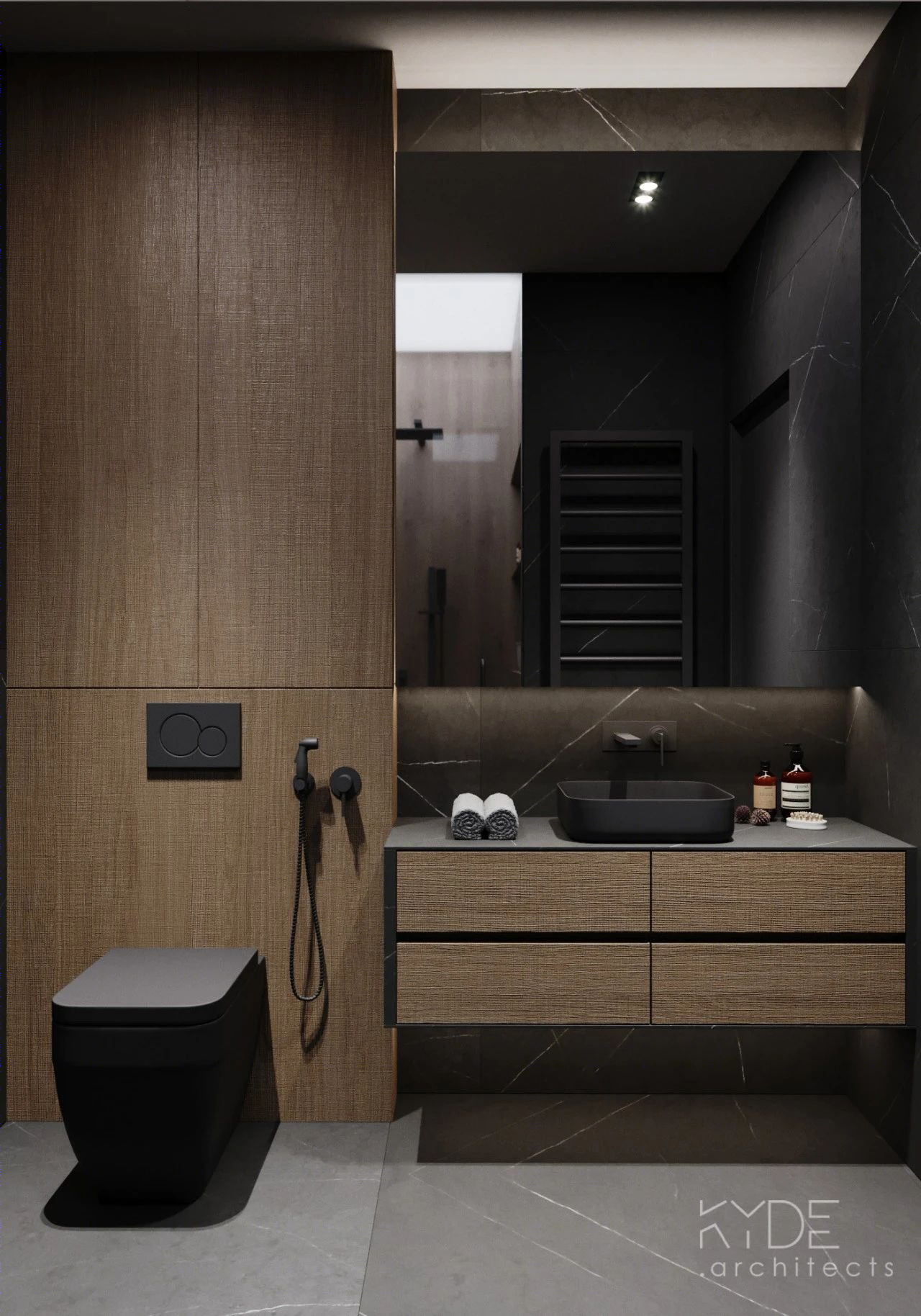 原木极简，KYDE architects 打造永恒黑白灰生活空间-19