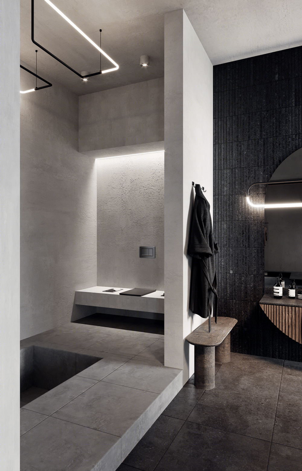 简约自然之境·光影渲染下的建筑室内设计丨德国慕尼黑丨SilenceConcept and interior Design-14