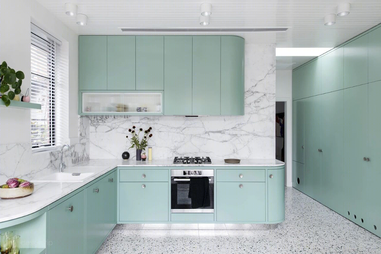 蒂芙尼蓝邂逅猫咪 · Flemington House 翻新设计丨澳大利亚丨Lisa Breeze Architect Design-14