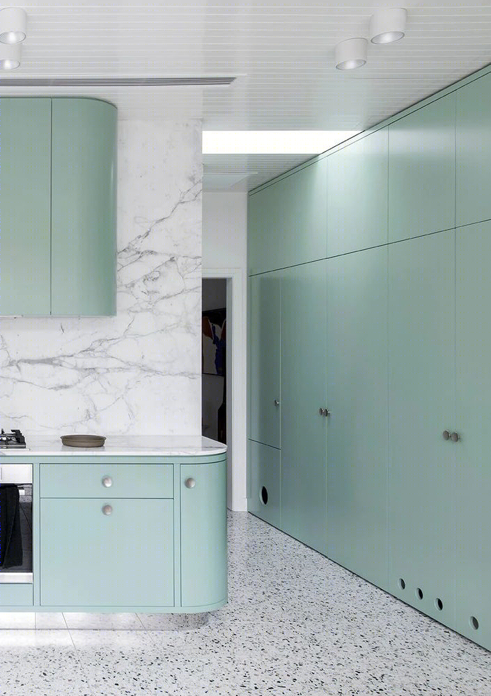 蒂芙尼蓝邂逅猫咪 · Flemington House 翻新设计丨澳大利亚丨Lisa Breeze Architect Design-16
