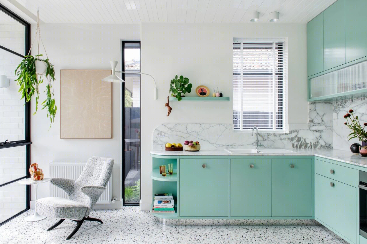 蒂芙尼蓝邂逅猫咪 · Flemington House 翻新设计丨澳大利亚丨Lisa Breeze Architect Design-15