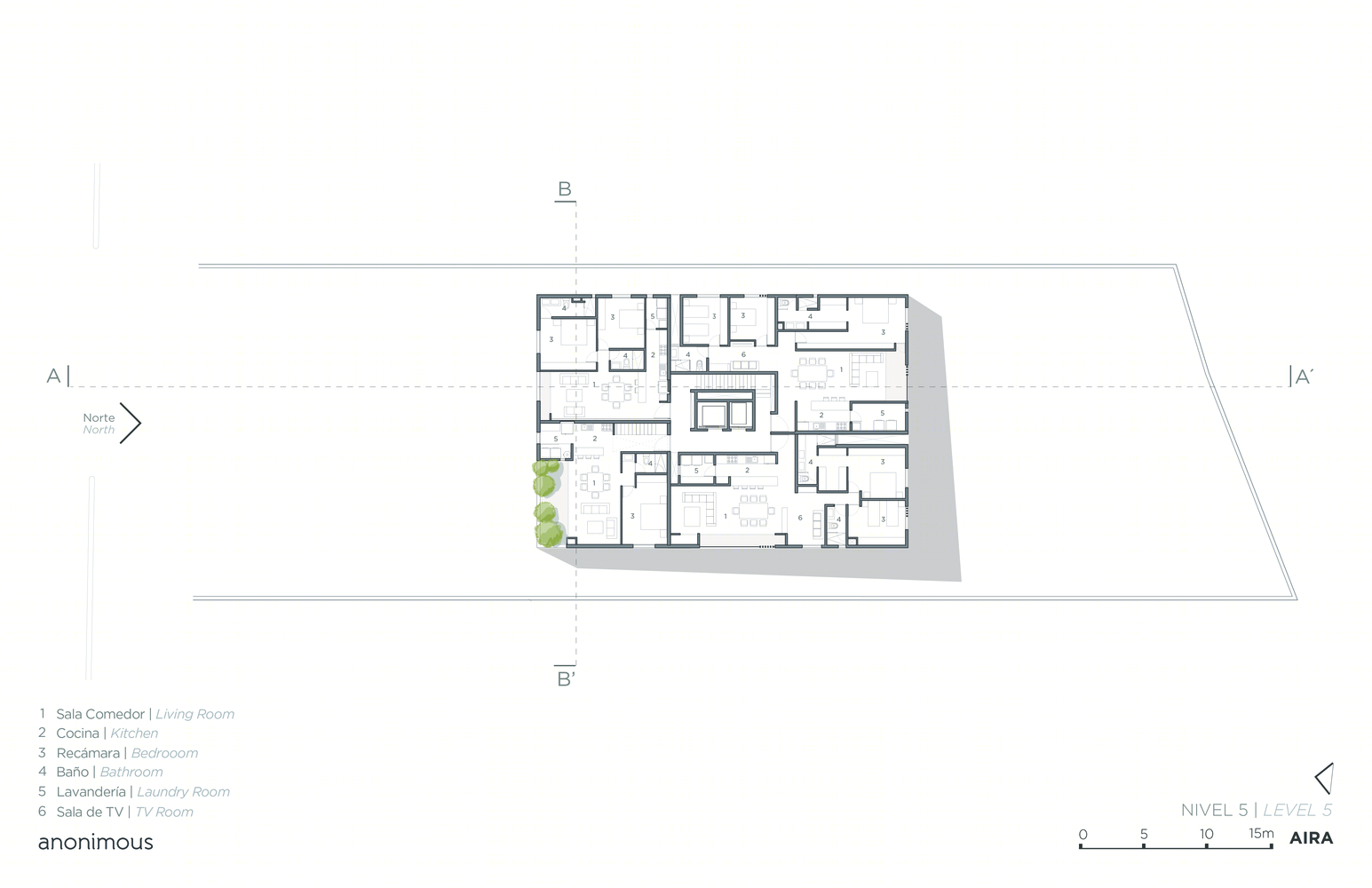 墨西哥 Querétaro 市 AIRA 公寓楼——垂直绿化与私密空间的融合-81