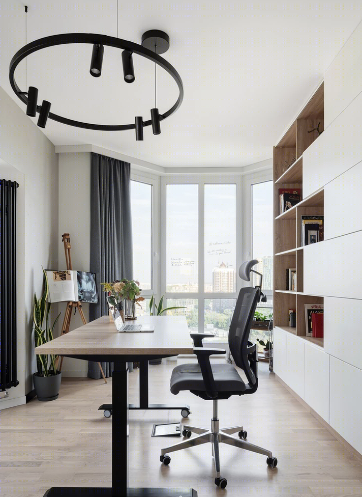 基辅 106 平米现代爱巢，玻璃砖打造优雅仙气空间-15