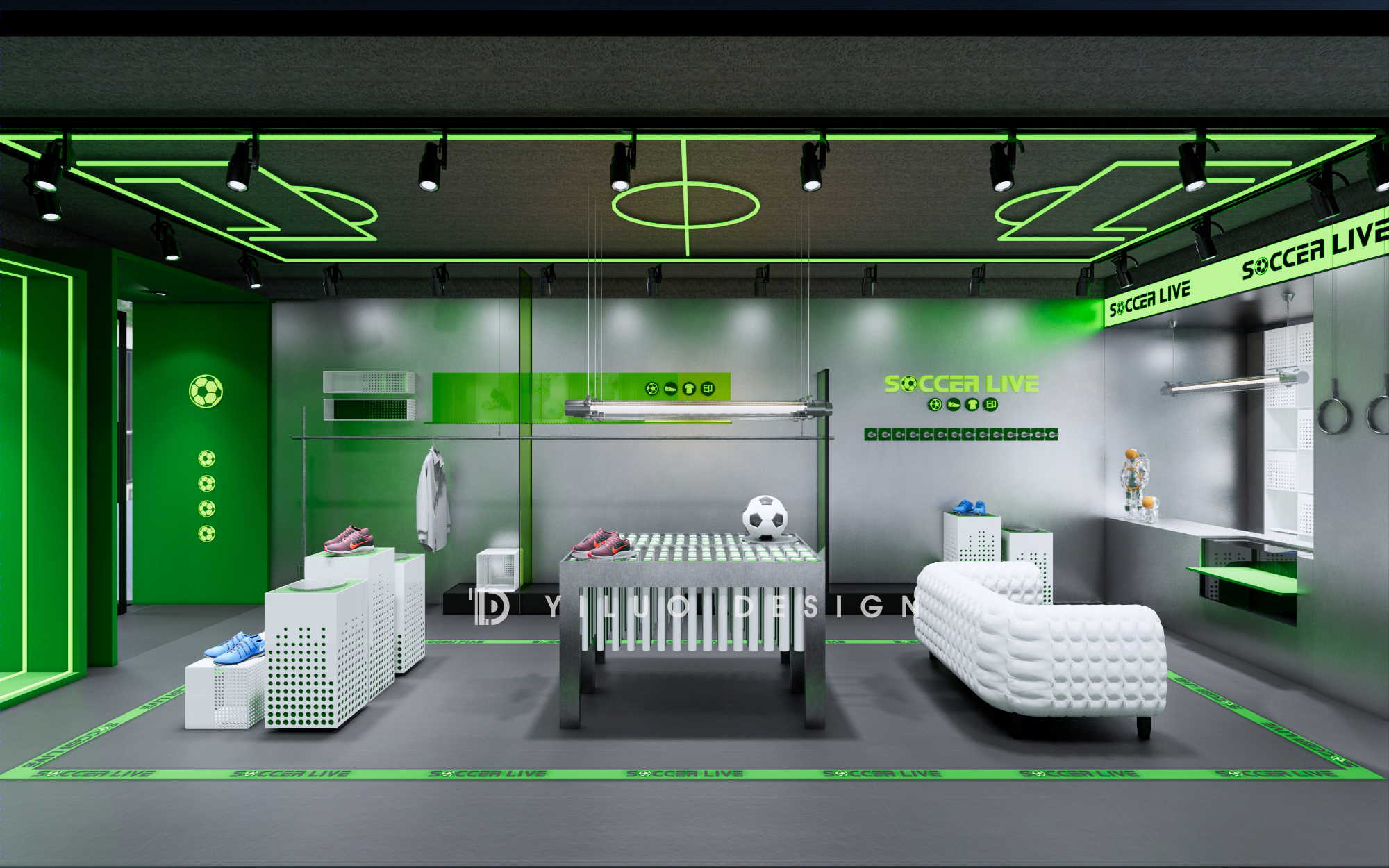 SOCCER LIVE 足球体验馆空间设计丨中国杭州丨杭州苏克体育品牌管理公司-12
