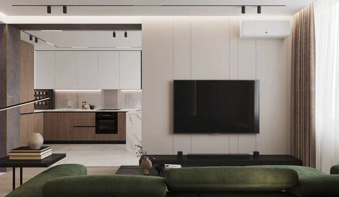 95㎡现代简约二居室丨Roomy Room Design-16