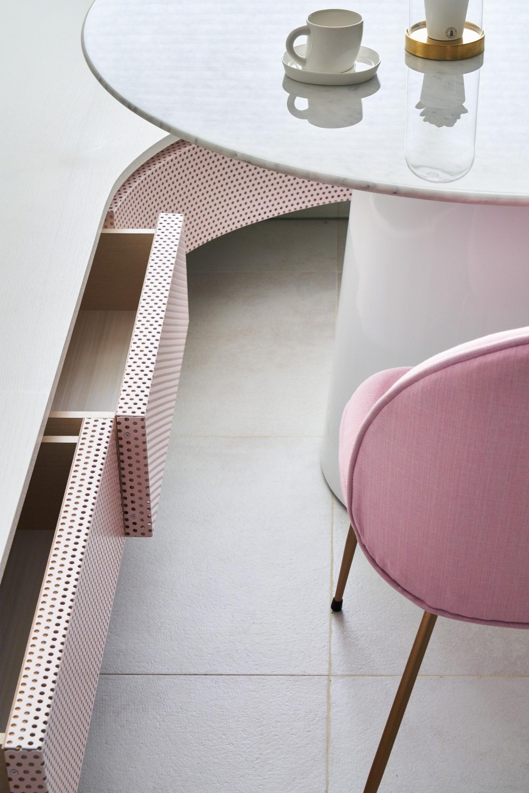 清新蓝粉·纯色极简大平层  雨后设计-22
