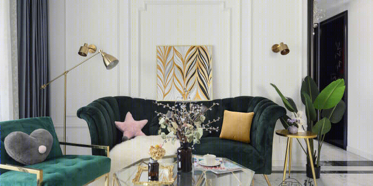 南京轻奢幻彩家居，弥舍空间设计展现三室优雅变身-0